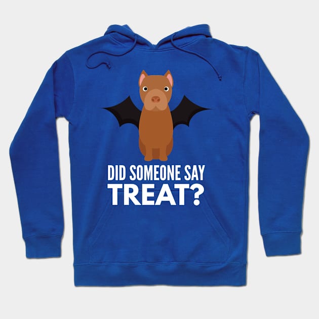 American Pitbull Terrier Halloween Trick or Treat Hoodie by DoggyStyles